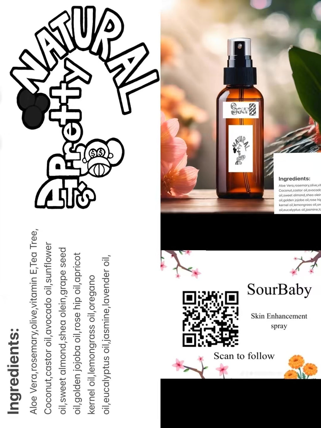 SourBaby hair and skin oil spray