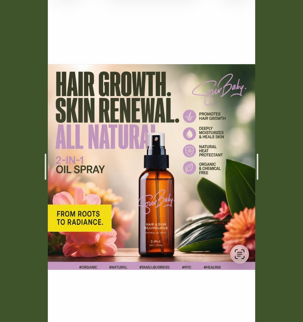 SourBaby hair and skin oil spray